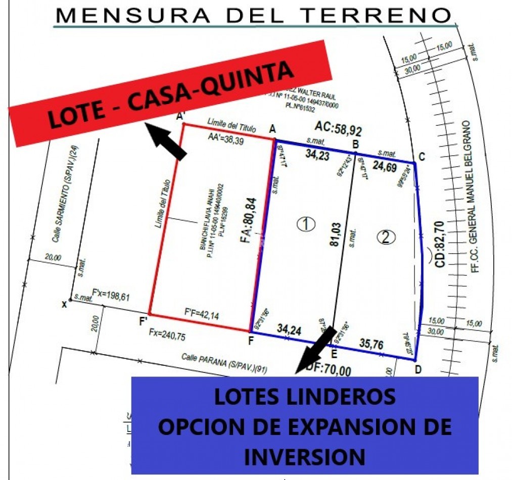 IMPRESIONANTE CASA-QUINTA! 3.300 M2 - OPCION 8.700 M2 ADQUIRIENDO TAMBIEN LOTES LINDEROS!
