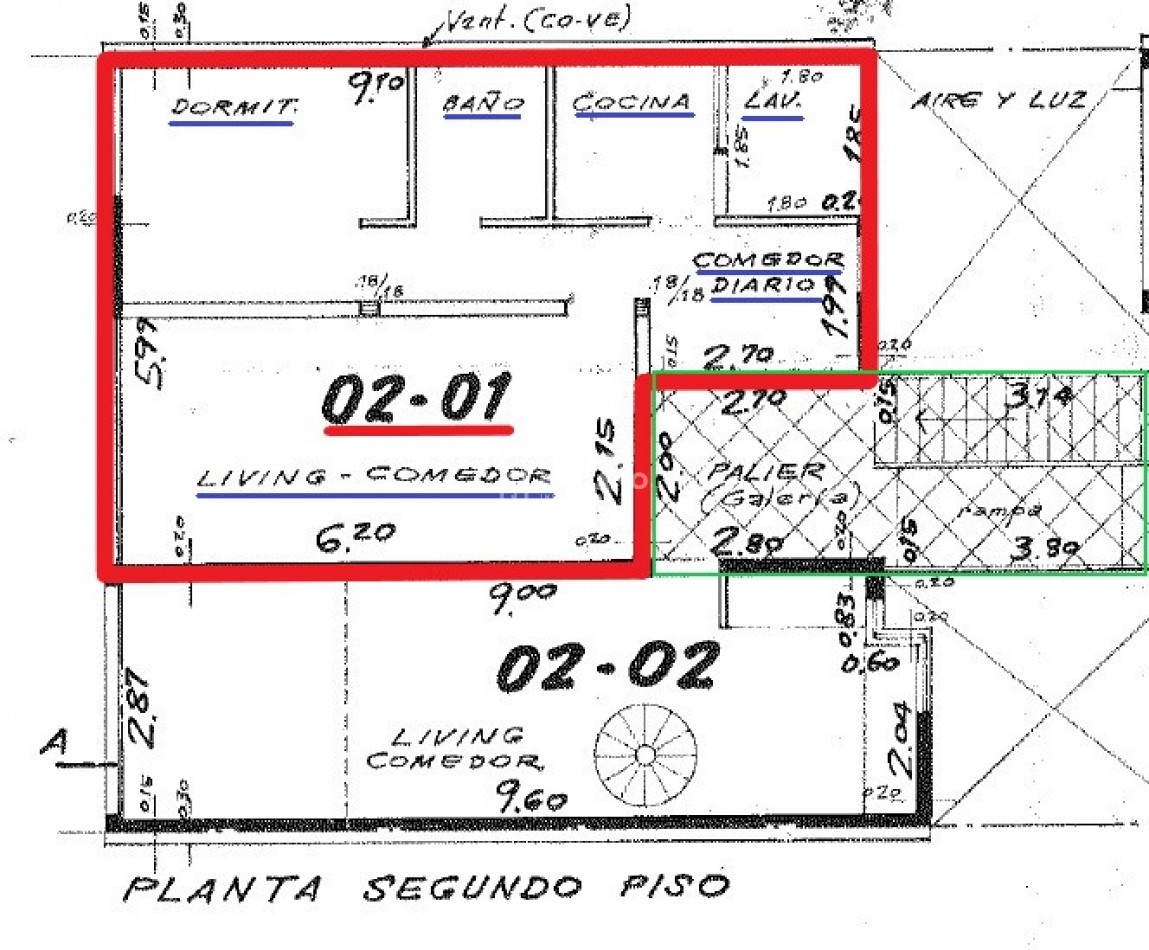 DEPTO. DE PASILLO - ROSARIO! GRAN UBICACION!